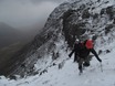 Gully scrambling op Beinn Dearg