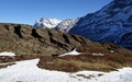 Rotsformatie met Wetterhorn