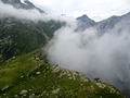Afdaling richting Passo di Piotta