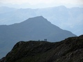 Vilan en wandelaars op de Schwarzhorn Südgrat