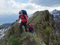 Afdaling van de Melkspitze