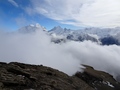 Uitzicht richting Wetterhorn en Schreckhorn