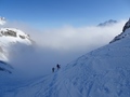 Üschenetal in de wolken