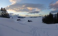 Avondlicht op de Alp Scära