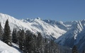 Uitzicht richting Piz Linard en Platterhörner