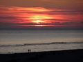 Zonsondergang strand Westerschouwen
