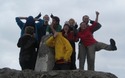 Groepsfoto op Ben Nevis (zotte versie)