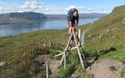 Graham op een laddertje