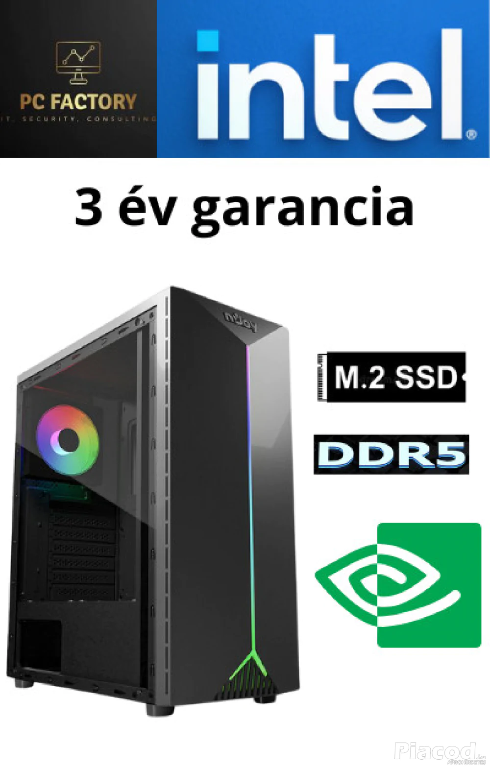 PC FACTORY NEW AGE 21 ( Intel i5 14400F\8GB DDR5\512GB NVME SSD\GT1030)