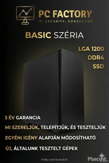 PC FACTORY BASIC SZÉRIA 01 (Intel G5900\8GB\512GB SSD\500W 80+ )