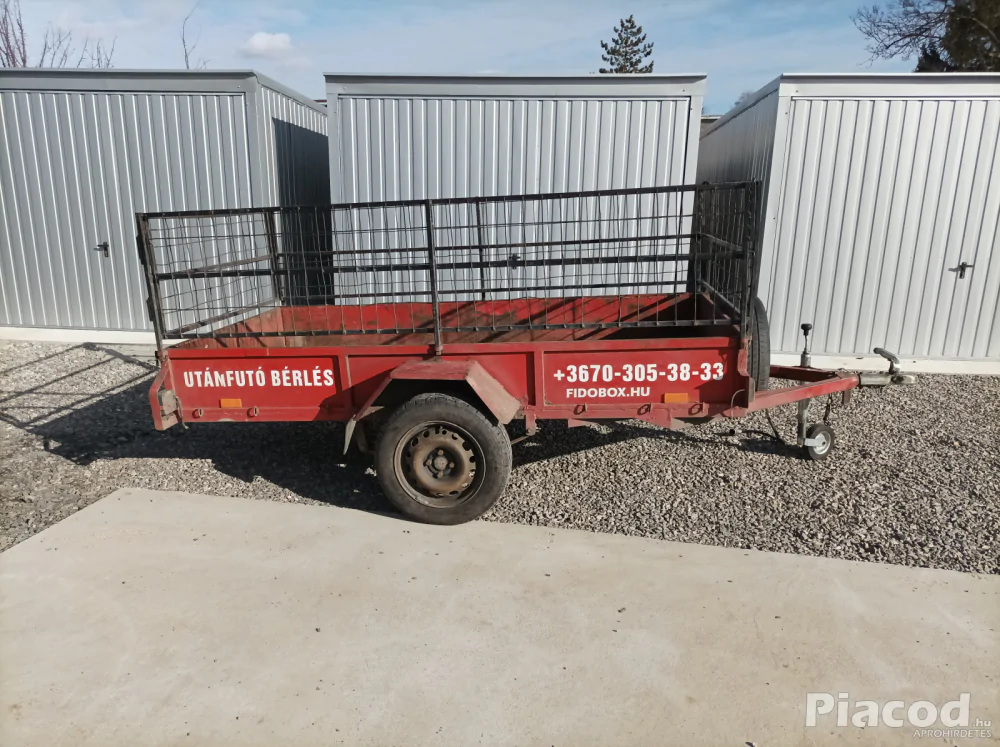 Utánfutó bérlés,bérbeadás, motorszállító kölcsönzés Pécs Pécsett