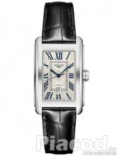 Longines Mens DolceVita Silver Dial Leather Strap Watch L5.757.3.71.7