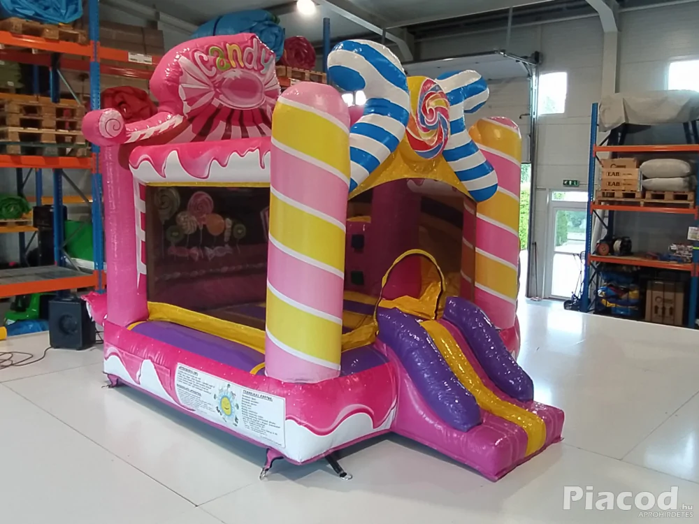 Eladó Mini Candy Csúszdás Ugráló (Légvár)