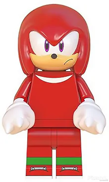 Sonic a sündisznó - Piros Knuckles mini figura Új! Készletről!