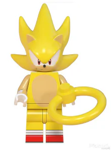 Sonic a sündisznó - Super Sonic mini figura Új! Készletről!