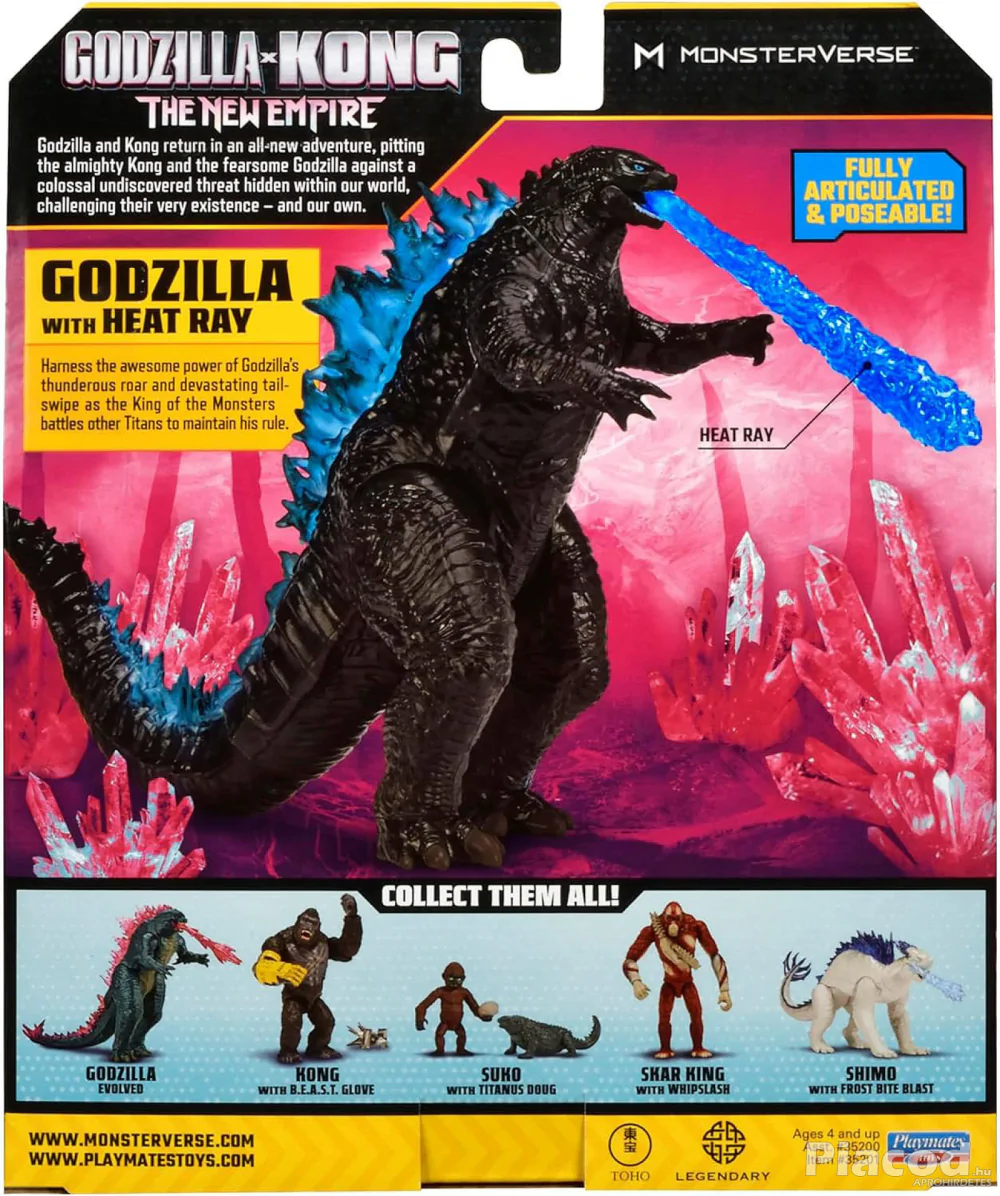 Godzilla X Kong Godzilla figura atomsugárral Monsterverse
