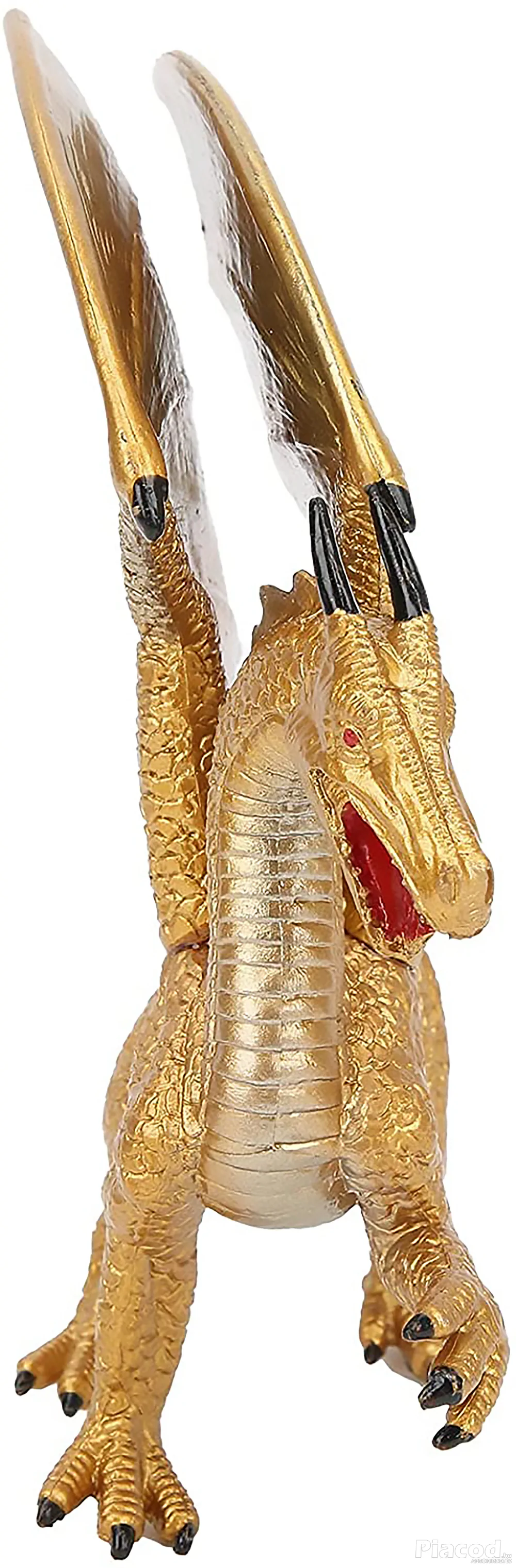 Arany színű sárkány figura szobor 18 cm