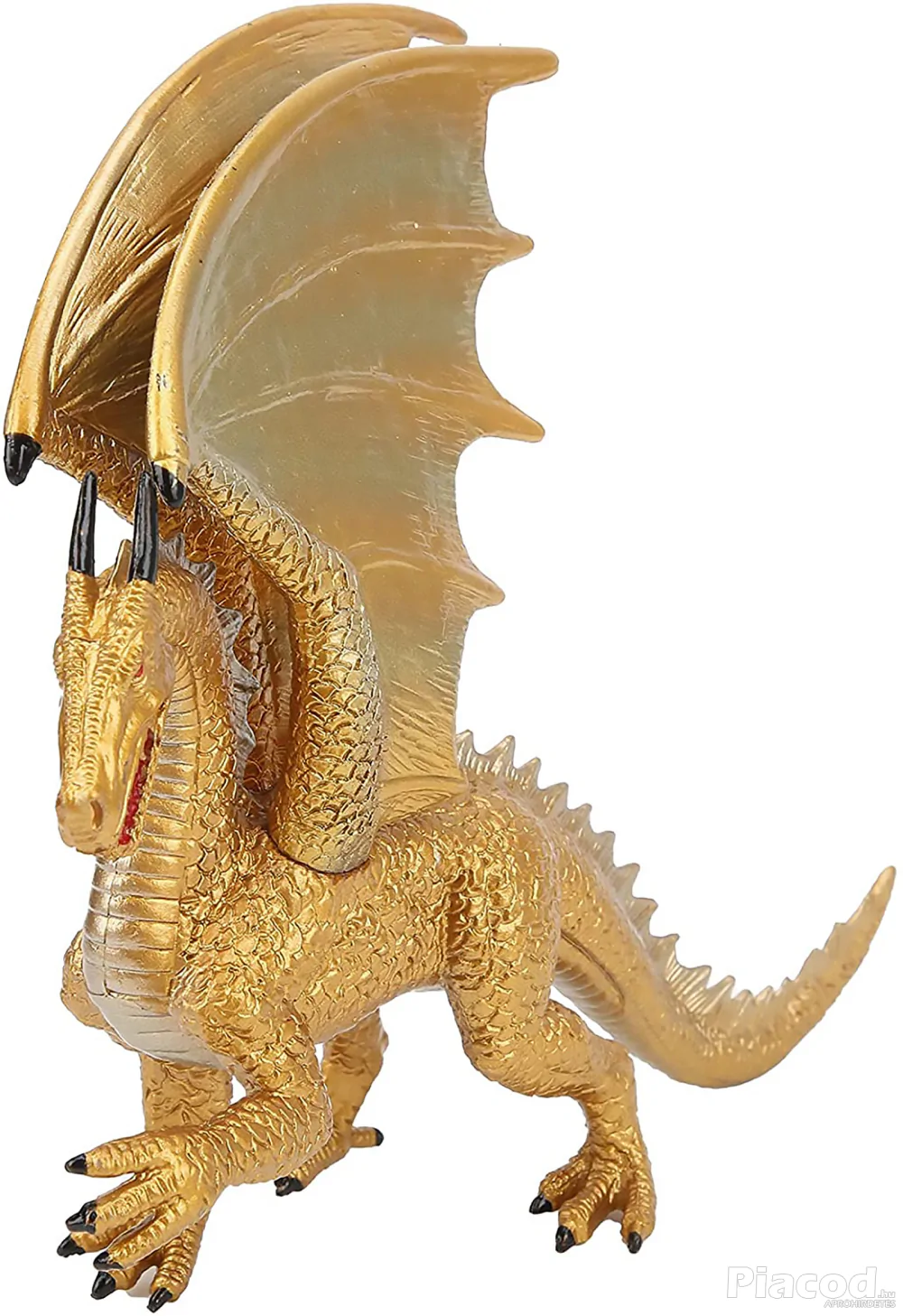 Arany színű sárkány figura szobor 18 cm