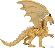 Arany színű sárkány figura szobor 18 cm