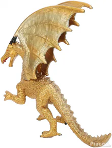 Arany színű sárkány figura szobor 18 cm