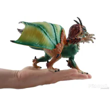 Barna földsárkány figura 20 cm