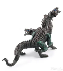 Három fejű fekete sárkány figura 20 cm