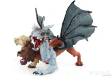 Három fejű kiméra sárkány figura 20 cm