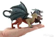 Három fejű kiméra sárkány figura 20 cm