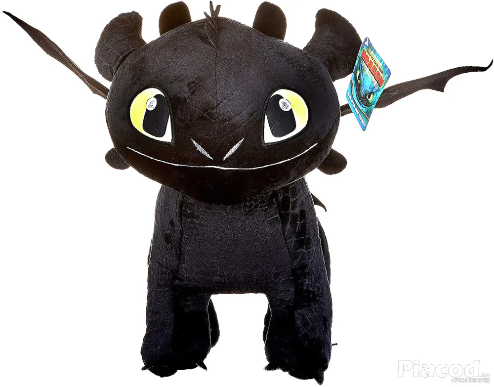 Így neveld a sárkányodat - Fogatlan Éjfúria plüss 40 cm foszforeszkál Dreamworks