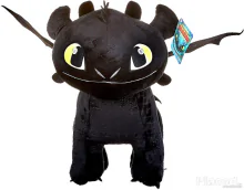 Így neveld a sárkányodat - Fogatlan Éjfúria plüss 40 cm foszforeszkál Dreamworks