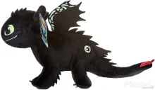 Így neveld a sárkányodat - Fogatlan Éjfúria plüss 40 cm foszforeszkál Dreamworks