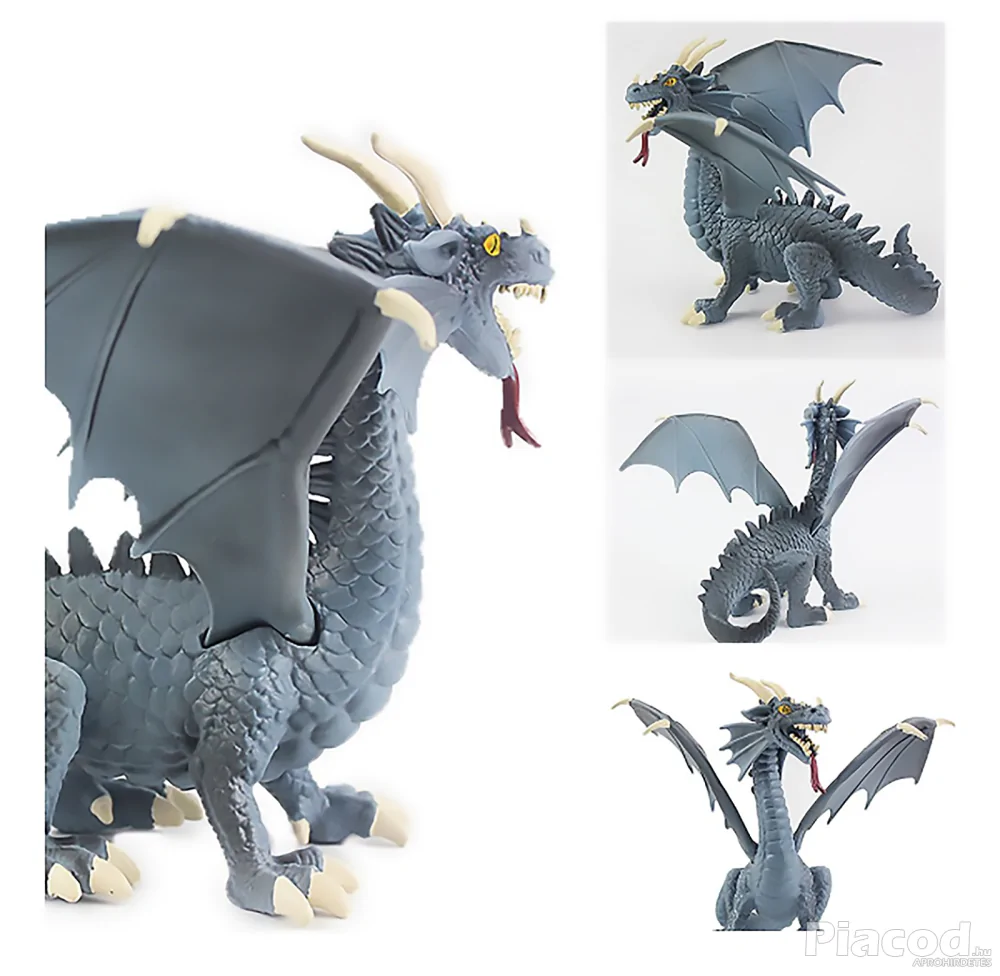 Kék sárkány figura 20 cm
