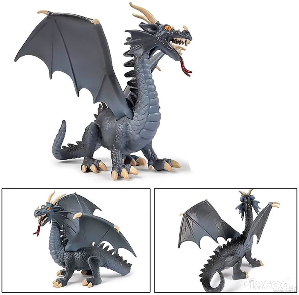 Kék sárkány figura 20 cm
