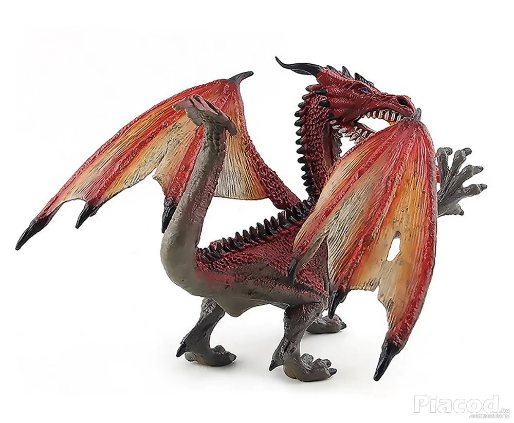 Tűzsárkány figura 25 cm