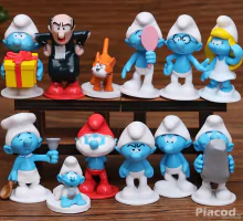 12 db-os Hupikék törpikék figura szett Törpapával Új! Készletről!