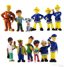 12 db-os Sam a tűzoltó figura szett