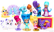 12 db-os Shimmer és Shine figura szett