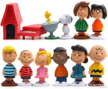 12 db-os Snoopy figura szett