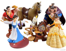 6 db-os Szépség és a Szörnyeteg figura szett