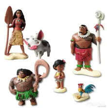 6 db-os Vaiana Moana figura szett