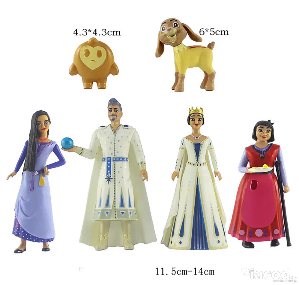 6 db-os Wish Kívánság figura szett
