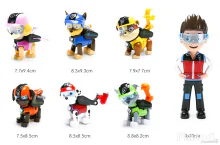 7 db-os Mancs őrjárat figura szett 10 cm Új! Készletről!
