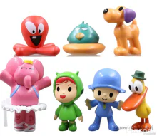 7 db-os Pocoyo mesefigura szett