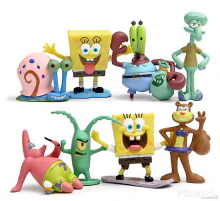 8 db-os Spongyabob figura szett