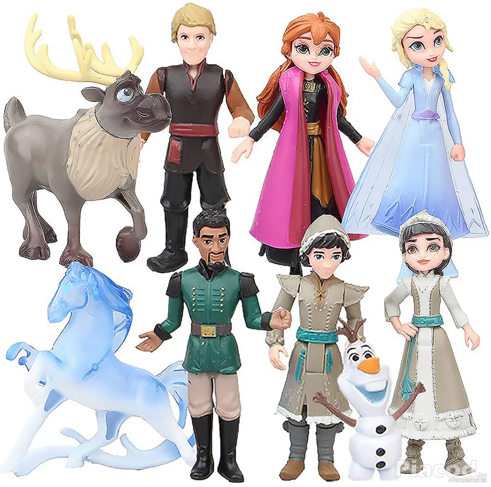 9 db-os Jégvarázs Frozen figura szett