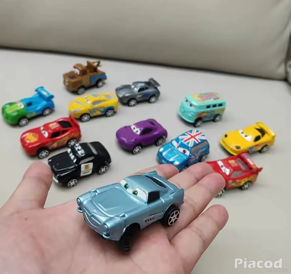 12 db-os Cars Verdák jellegű mini autó szett