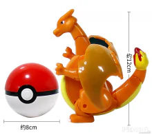 Pokemon labdába zárható Charizard figura 12 cm