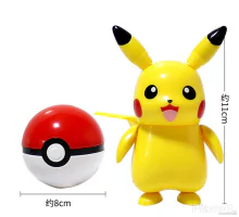 Pokemon labdába zárható Pikachu figura 10 cm