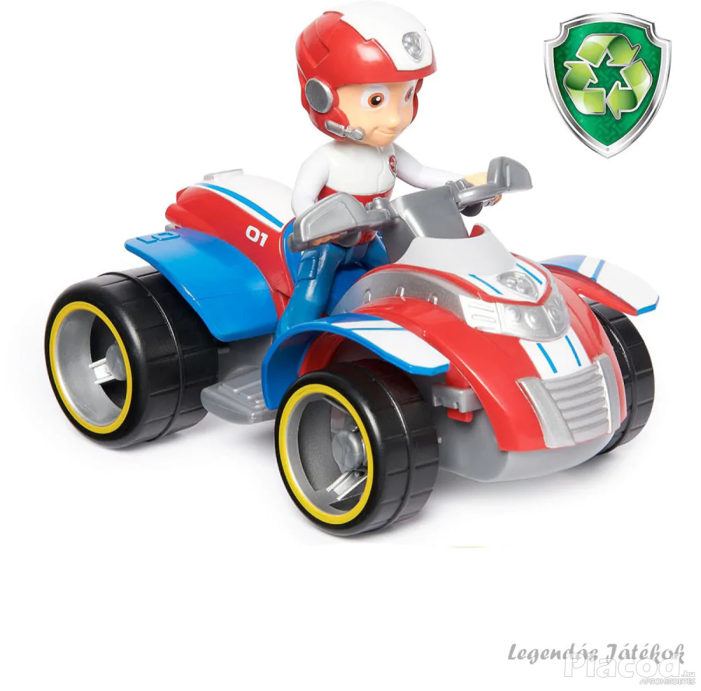 Mancs őrjárat - Ryder figura quad járgánnyal Spin Master