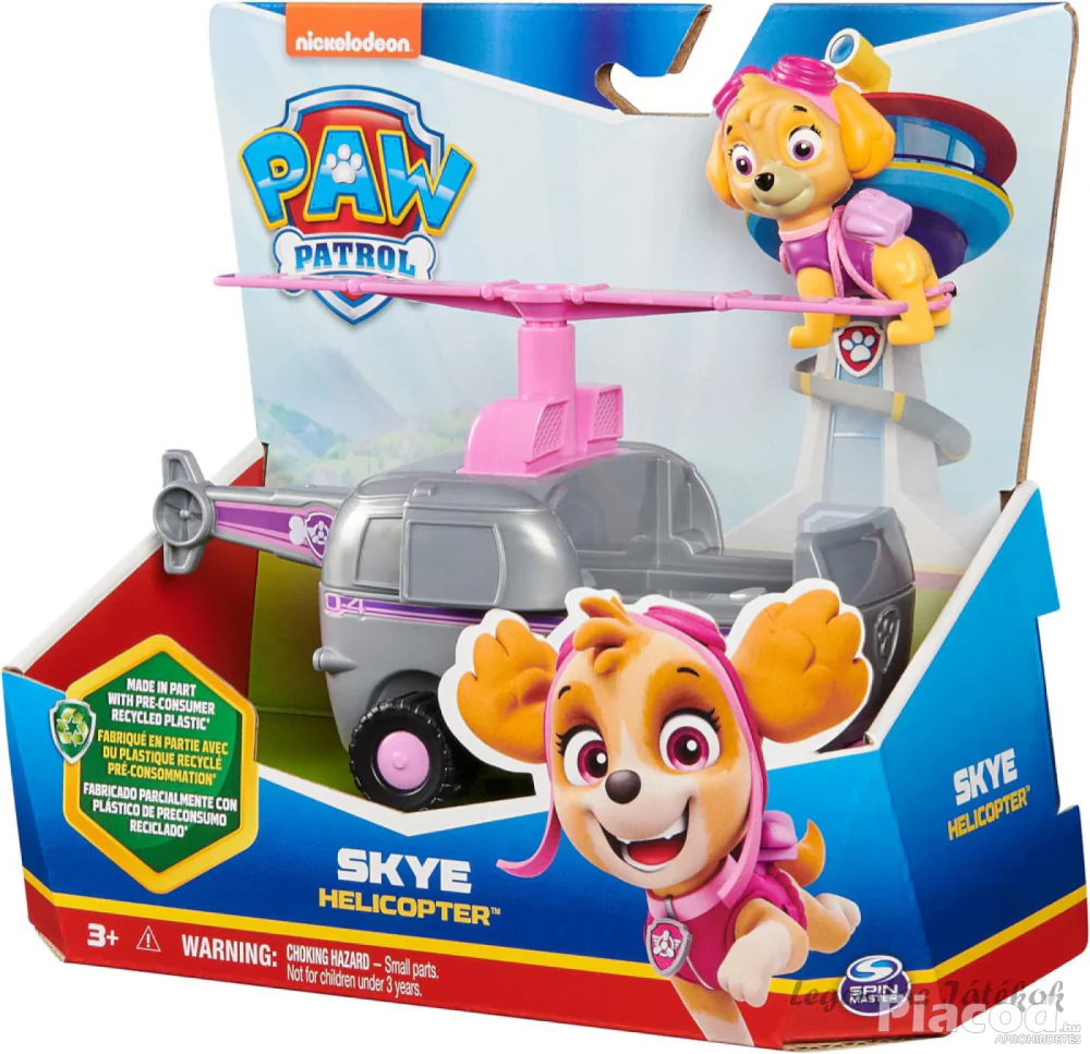 Mancs őrjárat - Skye figura helikopter járgánnyal Spin Master